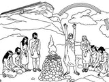 Firm Foundations Bible Pictures Line Drawings (Download)