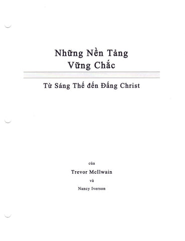 Vietnamese - Firm Foundations Creation to Christ (Print)